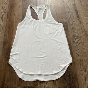 Lululemon athletic workout white tank top 8/10